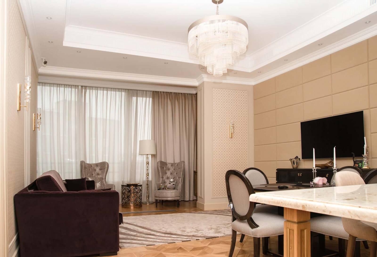 Дизайнерский ремонт в пятикомнатной квартиры 149 м2