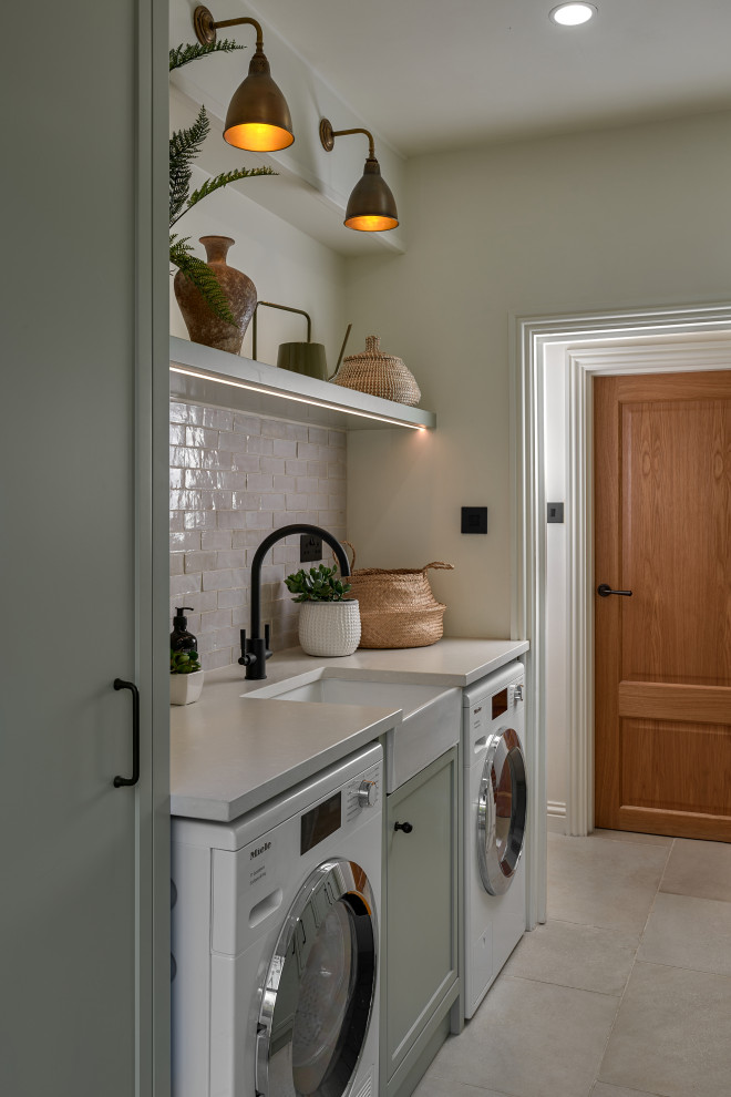 Design ideas for a laundry room in Hampshire.