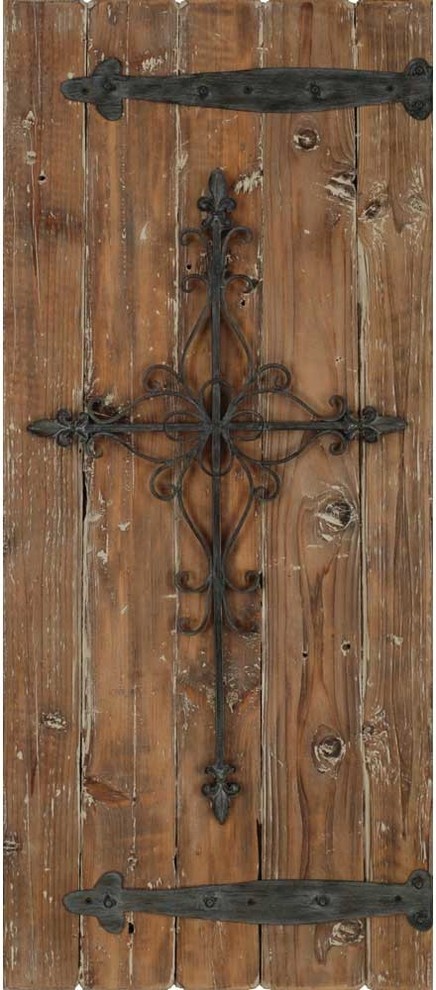 Farmhouse Rustic Wall Panel - Mediterranean - Wall Accents - by