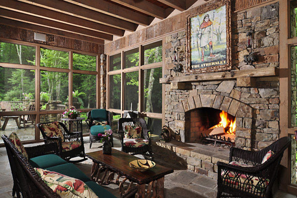 Country living room in Charlotte.