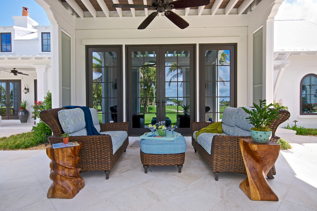 Ponte Vedra Beach Golf Course Home tropisch-patio