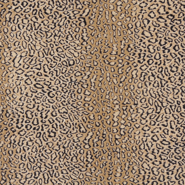 E412 Leopard Animal Print Microfiber Fabric