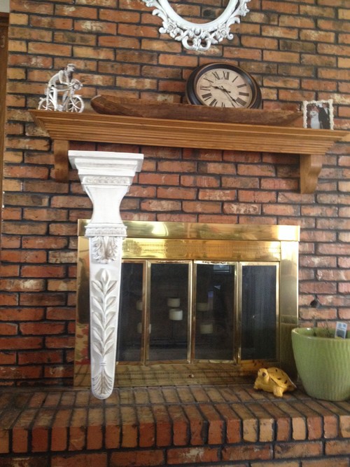 Fireplace surround removal I have this 1980s brass fireplace surround that I
