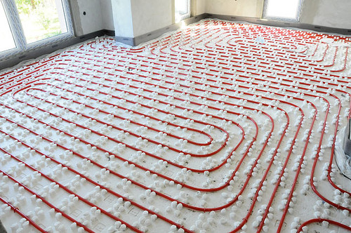 What is hydronic radiant floor heating?