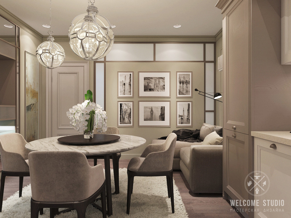 «Savanna’s color». Трёхкомнатная квартира в Москве.