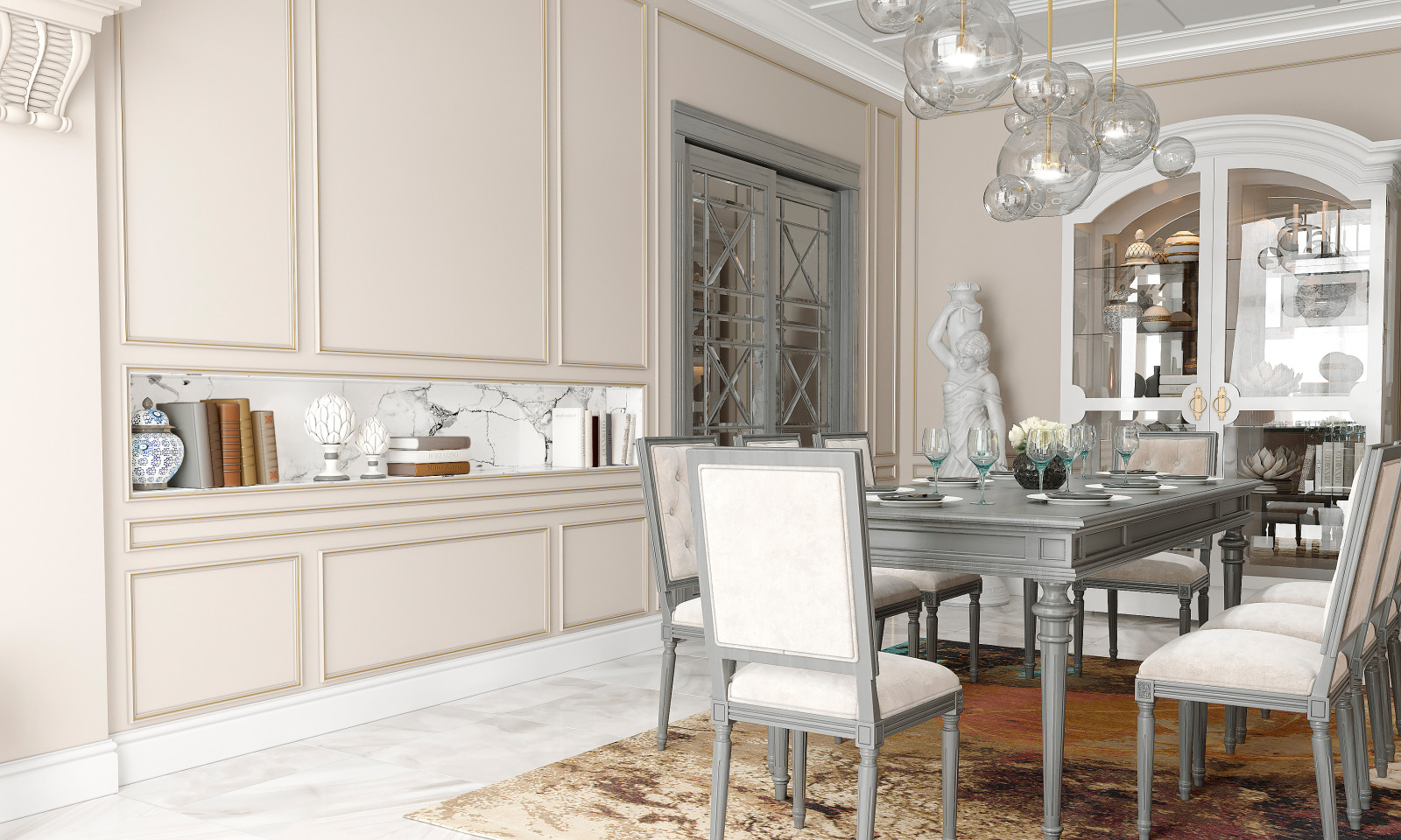 Квартира неоклассика 170м2