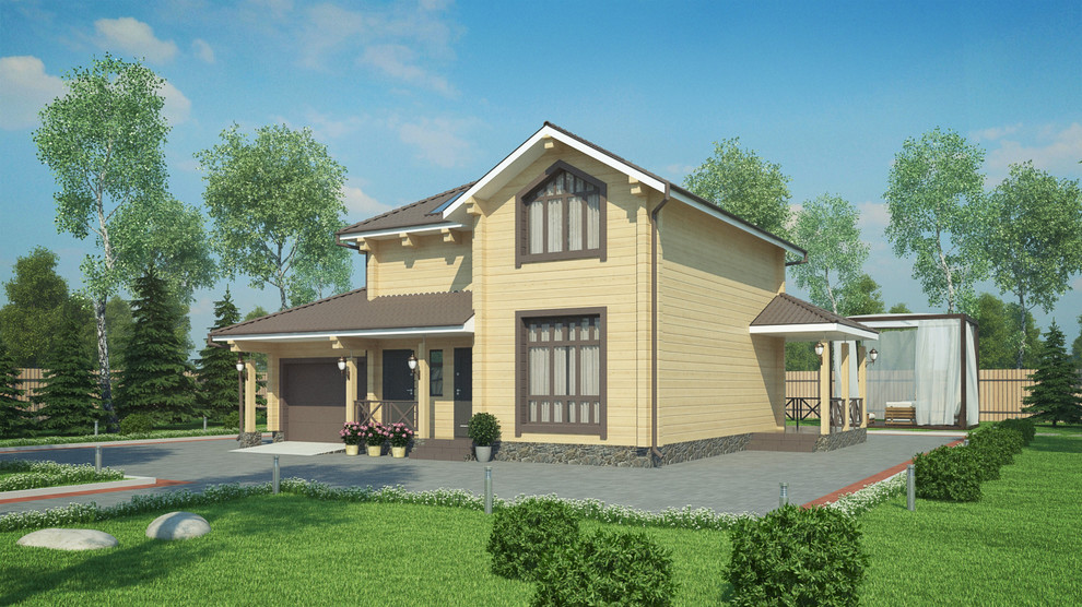 Жилой дом из клеёного бруса