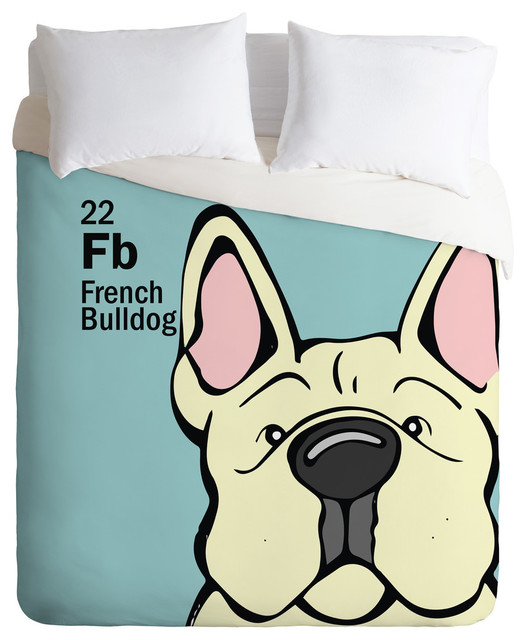 Angry Squirrel Studio French Bulldog 22 Duvet Cover