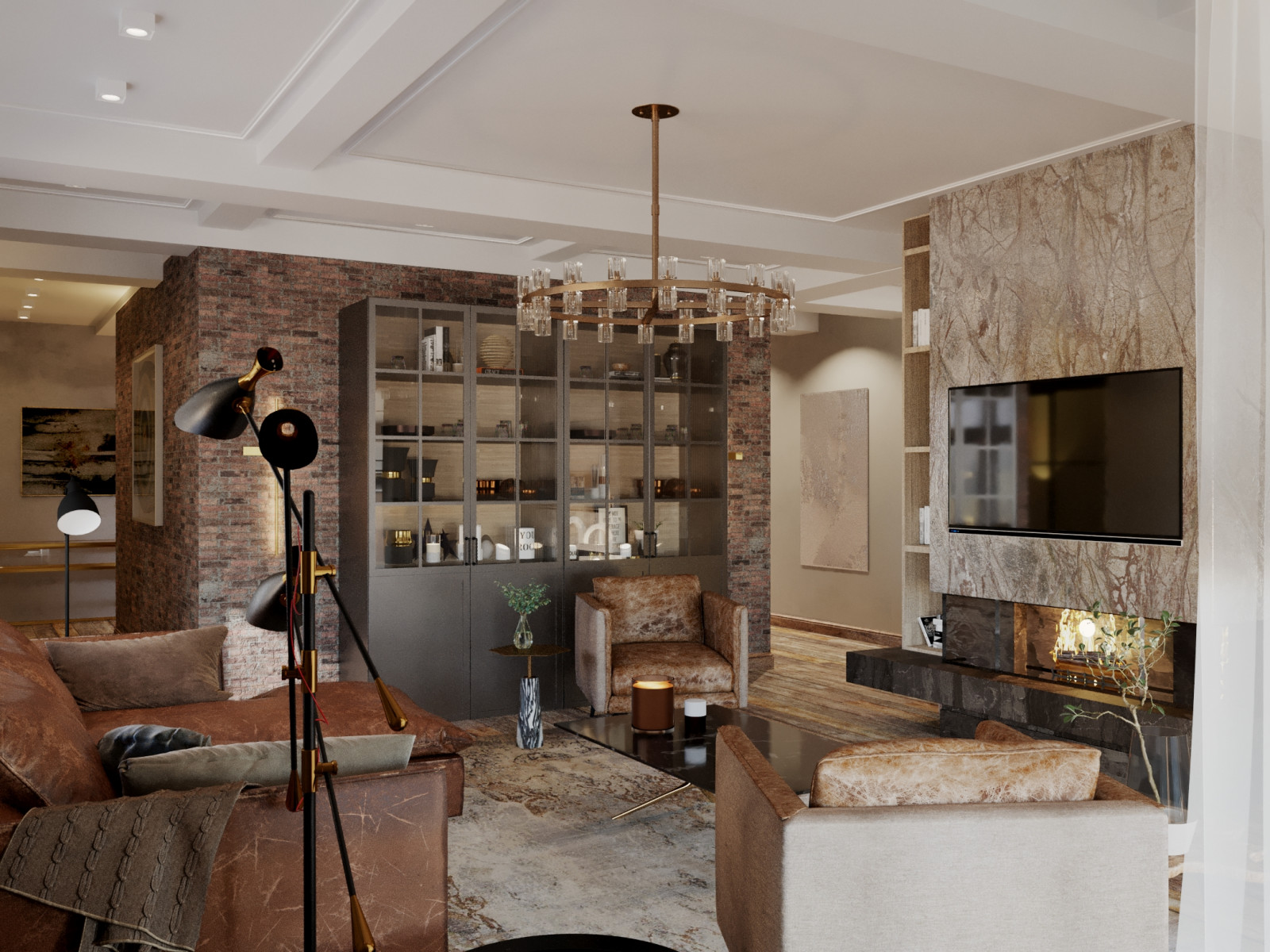 Дизайн проект интерьера загородного дома 850 м2