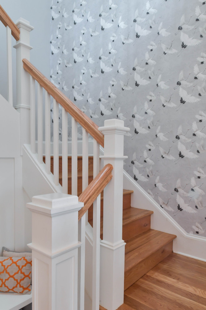 Transitional staircase photo in Atlanta