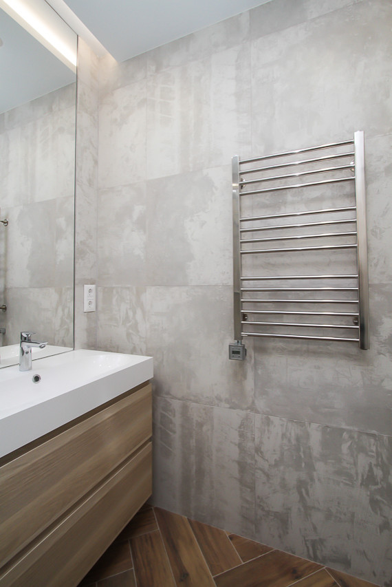 Санузел в 3х-комнатной квартире | 70м2 в ЖК Европейский