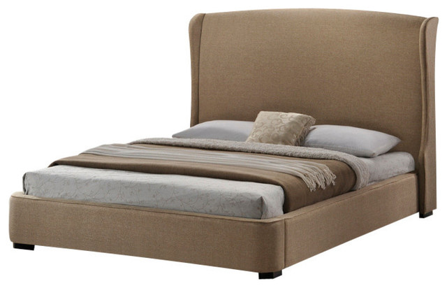 Baxton Studio Sheila Modern Bed With Headboard - Transitional - Panel