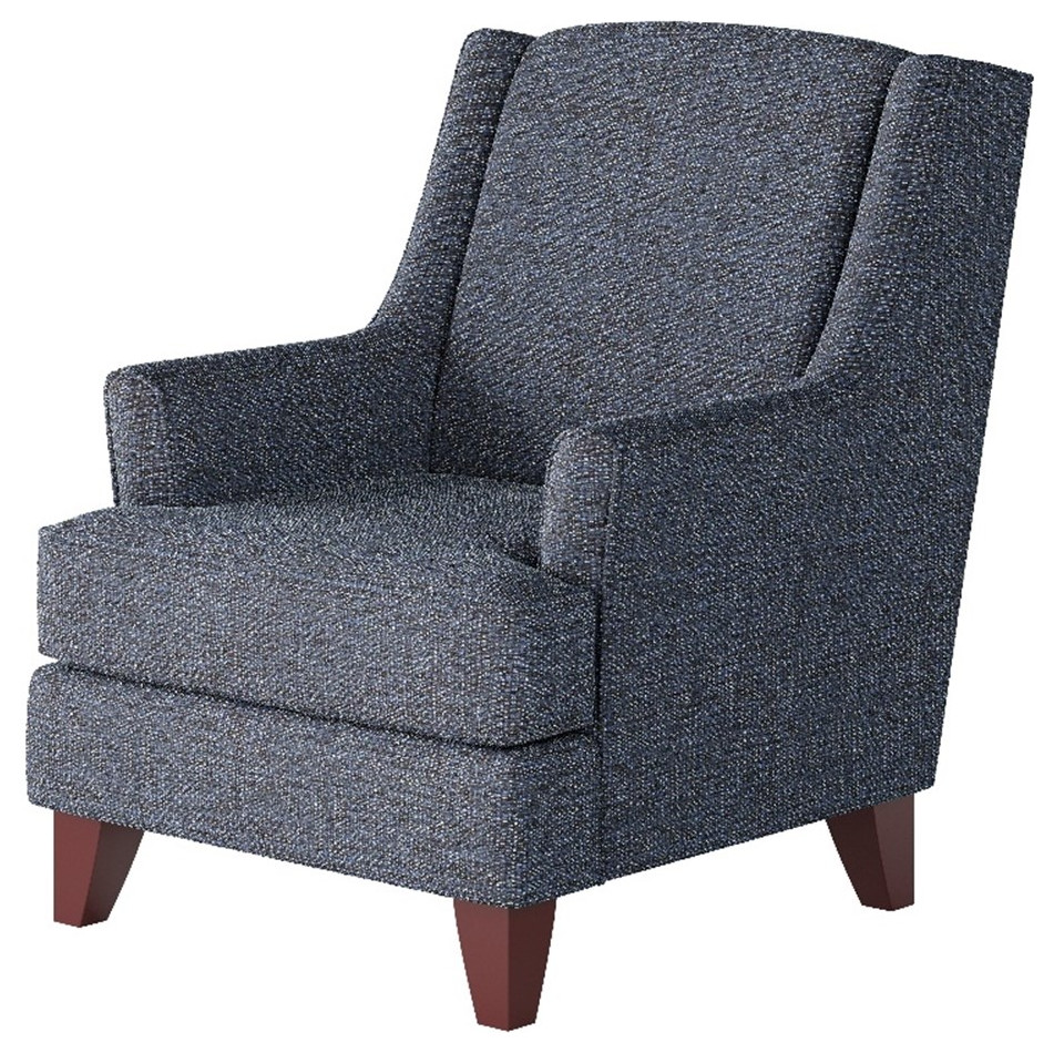 Southern Home Furnishings Sugarshack Navy Polypropylene Accent Chair in
