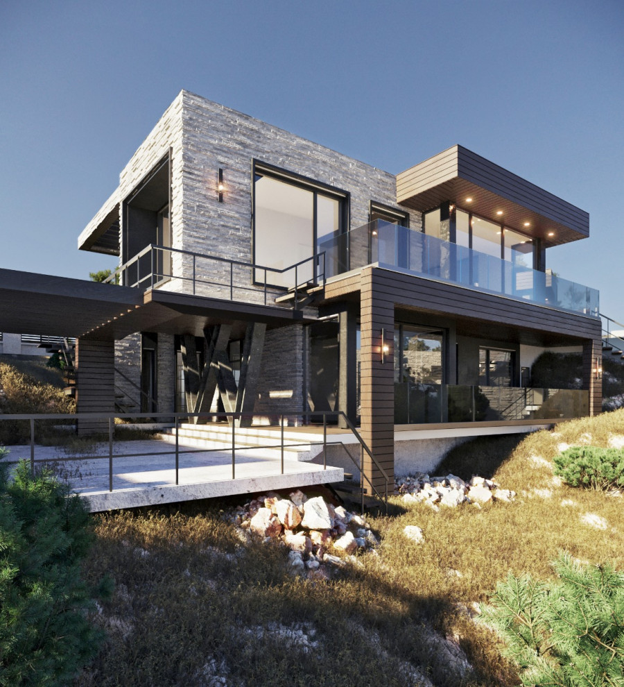 Дом в Крыму. Два этажа. 195 м.кв.