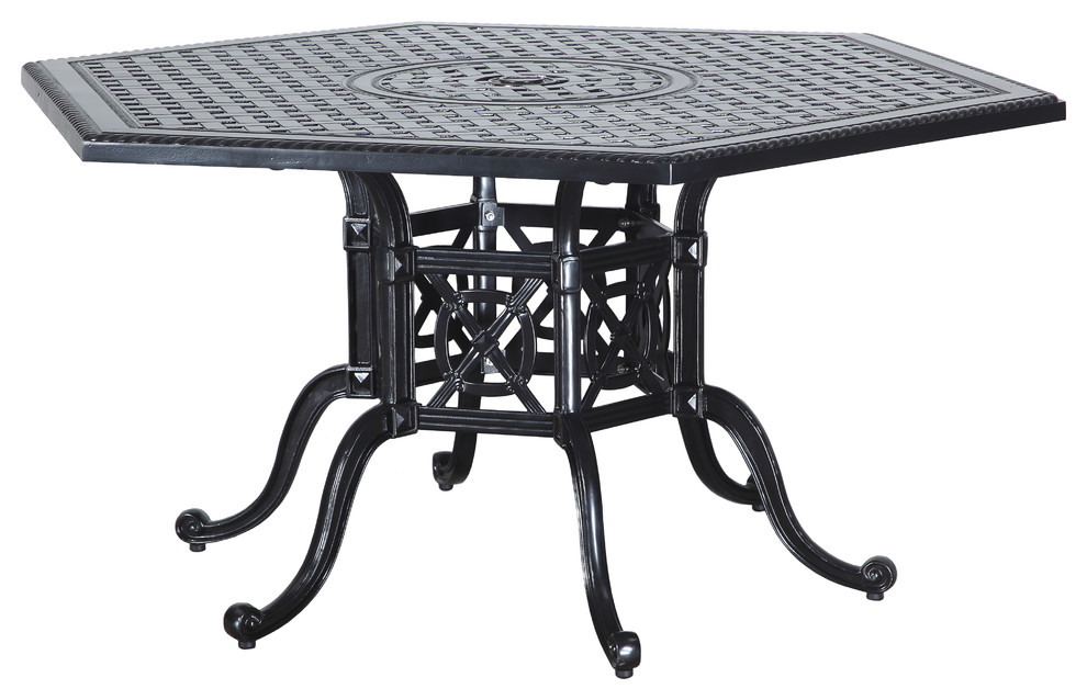 Grand Terrace 61 Hexagon Dining Table Traditional Outdoor