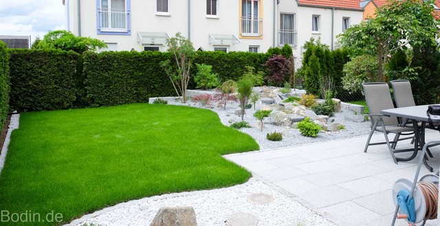Gartenumgestaltung mit Bachlauf garden