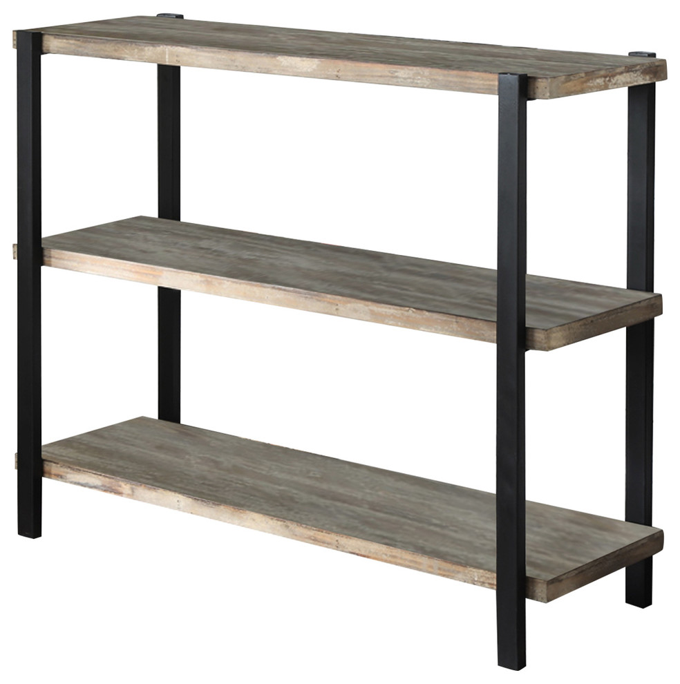 Wyoming 3Tier Console Bookcase Transitional Bookcases by