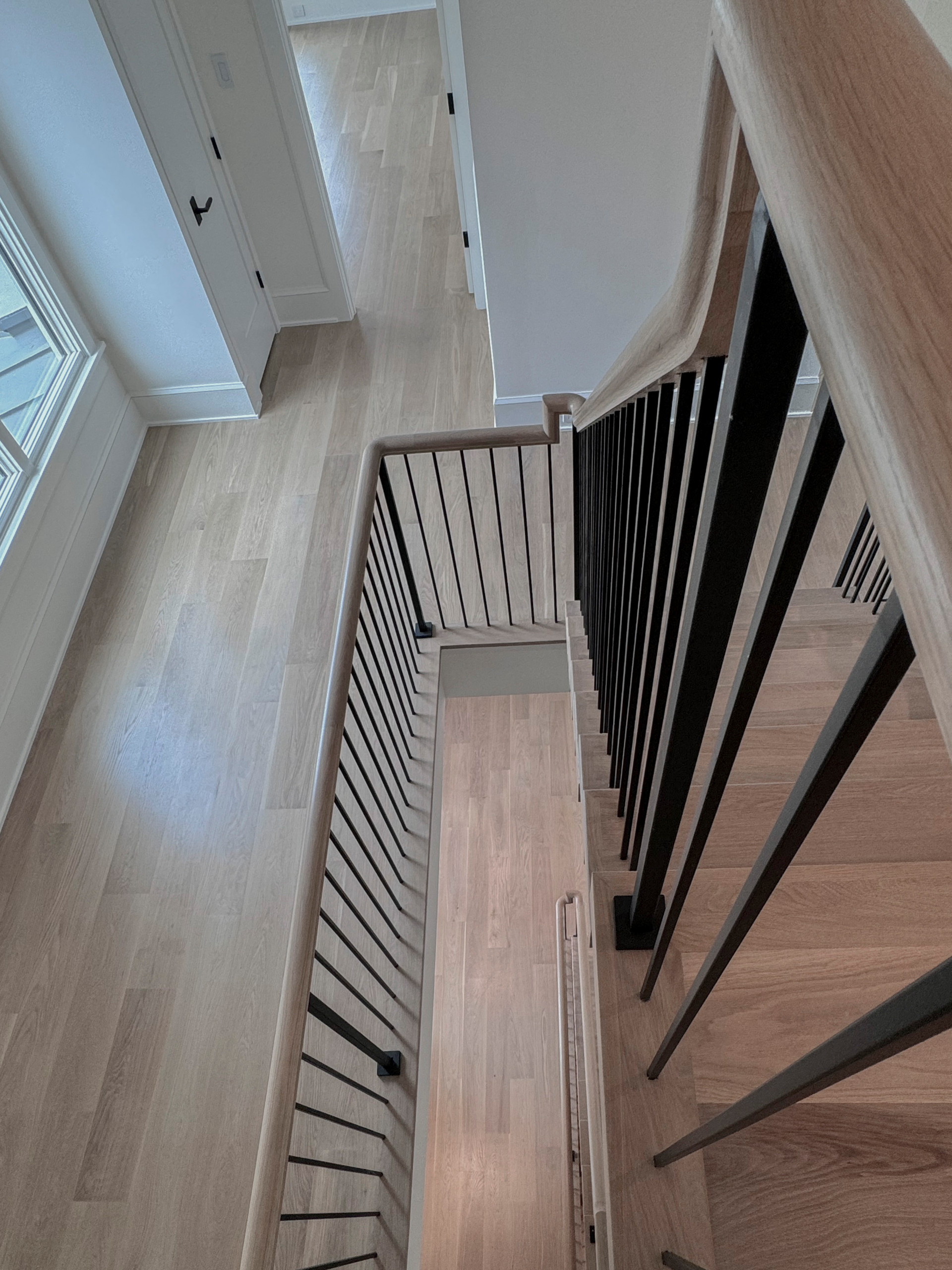 122_Modern Steel & Wood Floating Staircase, Arlington VA 22207
