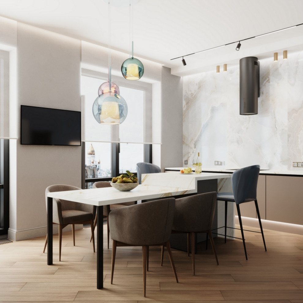 Кухня-гостиная в  ЖК "Filicity"