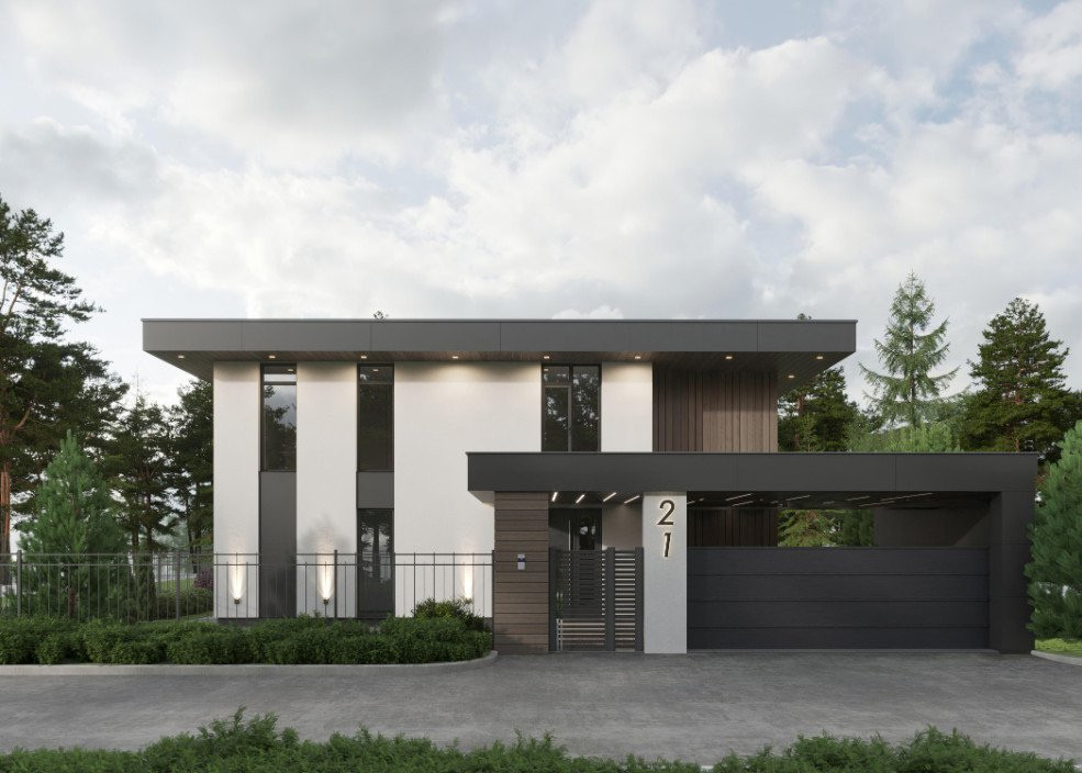 Архитектурный проект  индивидуального жилого дома. Московская область, р-н Рамен