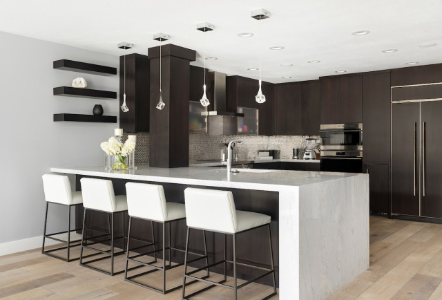 Downtown living contemporary-kitchen