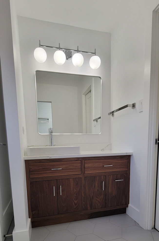 Custom walnut vanity #2