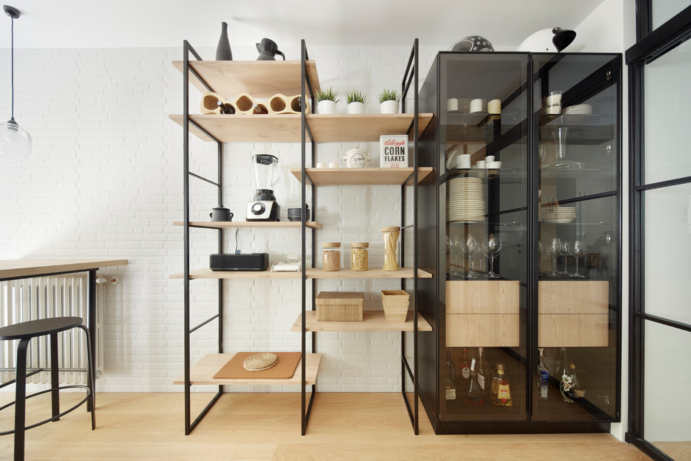 Inspiration for a large industrial storage and wardrobe in Other.