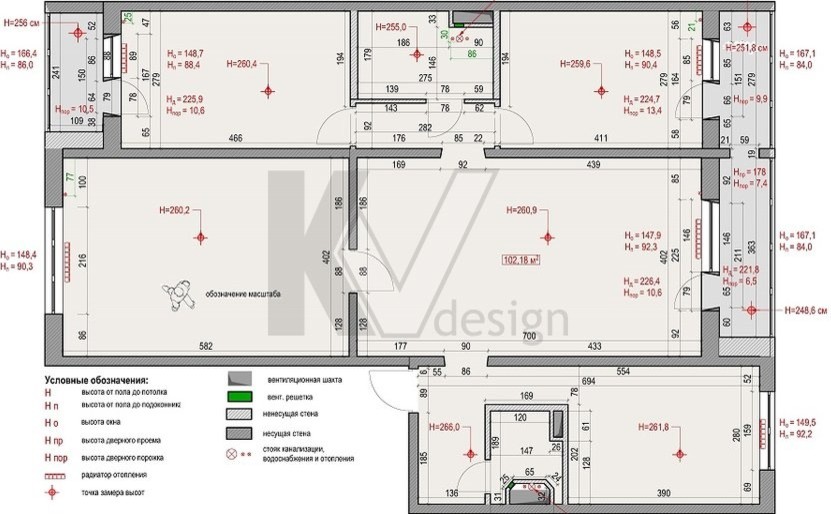 Дизайн 4-комнатной квартиры П-46М, Железнодорожный
