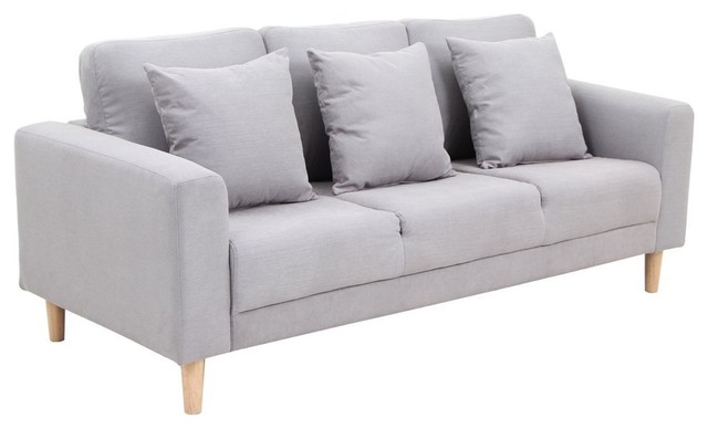 Vh Furniture Modern Sofa Fabric Material Beige 75 X32 Vh Furniture Modern Sofa Fabric Material Beige