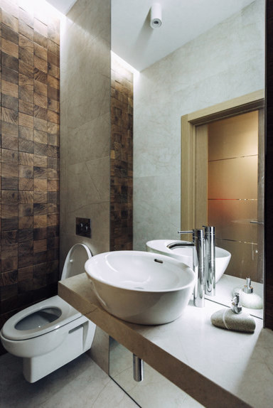 Дерево и бетон