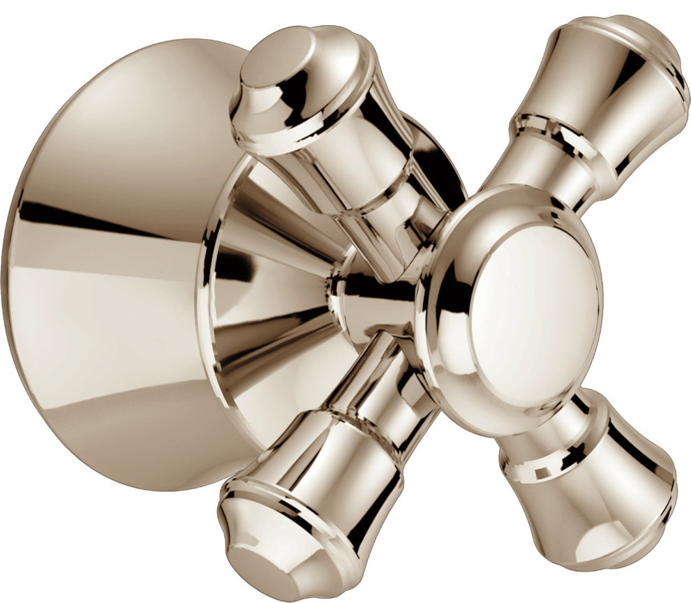 Delta Cassidy Tub and Shower Cross Handle, Brilliance Polished Nickel