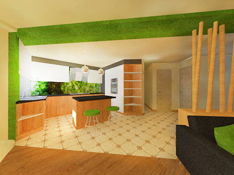 Кухня-гостиная в Великом Новгороде