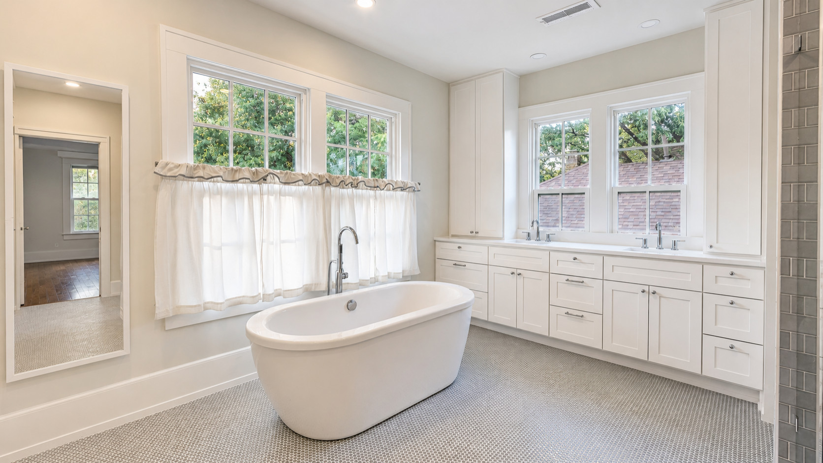 Dallas TX - Master Bathroom Renovation & Custom Built-Ins Installation