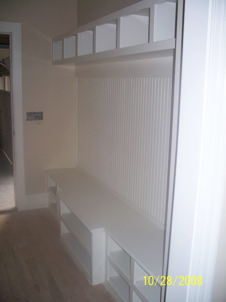 Entryway - transitional entryway idea in Orange County