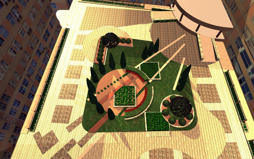 Проект дворика МинПромТорга