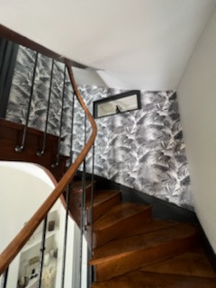 Rénovation décoration d'une maison de maître, entrée, cage d'escalier, cuisine