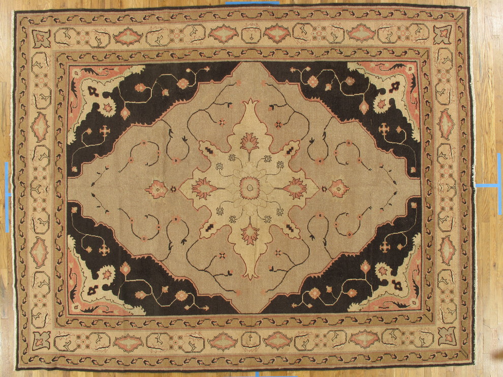 Consigned Indian Carpet Rug, 9'x11'6"