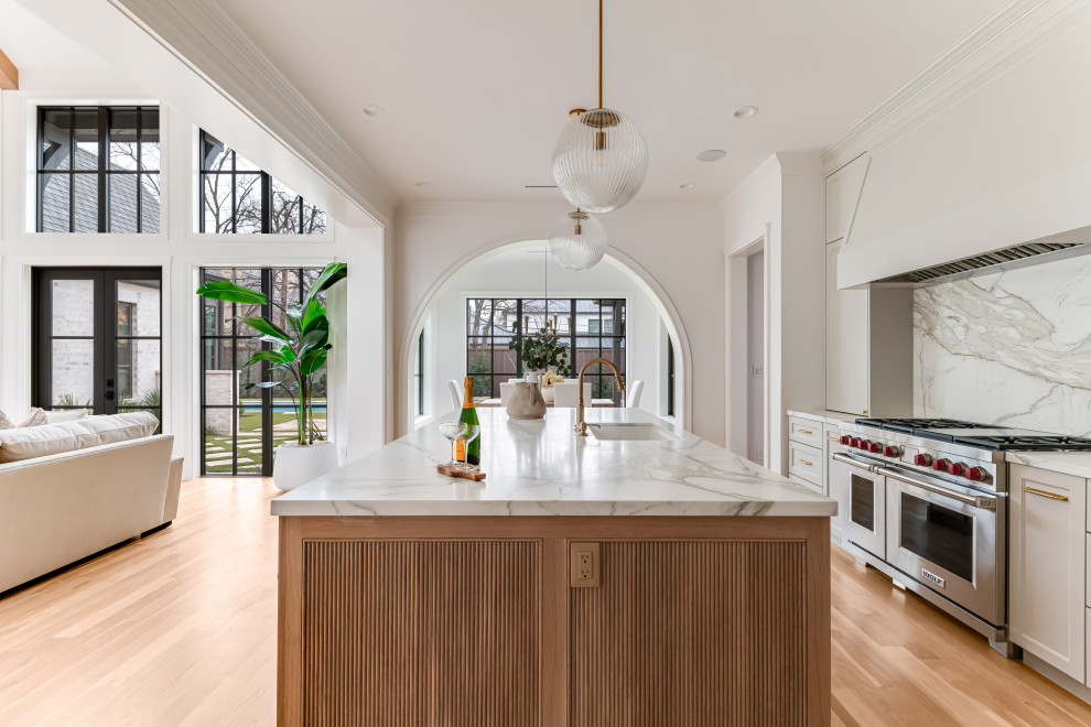 Kitchen - transitional kitchen idea in Dallas