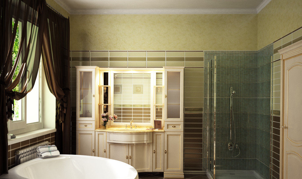 Дом для дружной семьи с тремя детьми в классическом стиле.