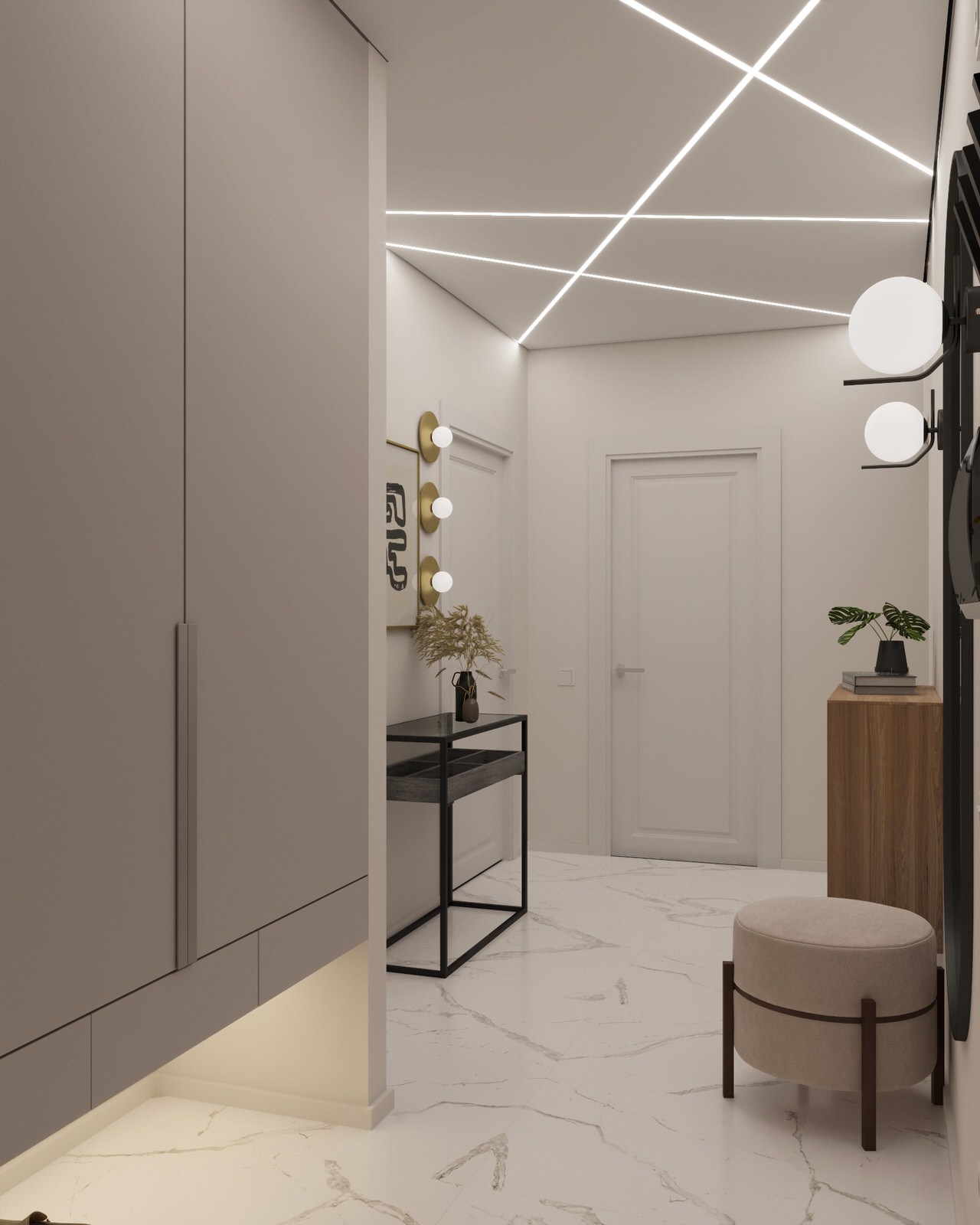 Визуализация дизайн-проекта 2-х комнатной квартиры