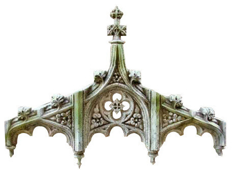 Chartres Tracery Header 24, Architectural Over Door Plaques