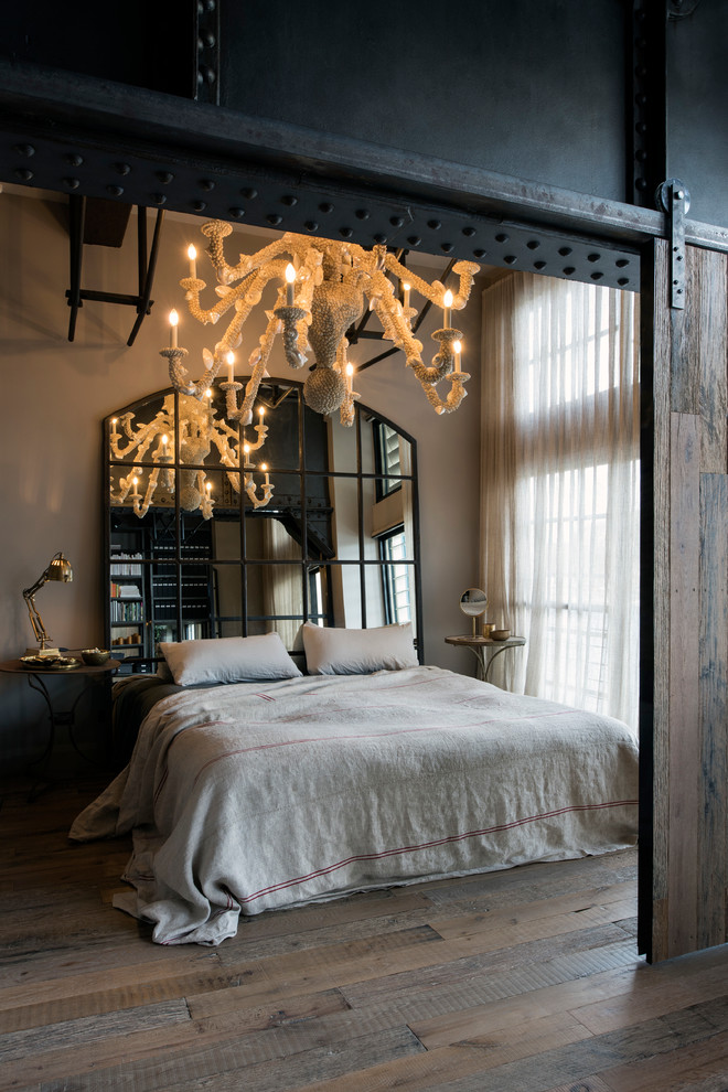 Photo of an industrial bedroom in Sydney.