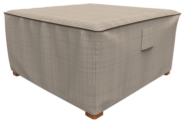 NeverWet Mojave Square Patio Table / Ottoman Covers, Large - 16"h X 28"w X 28"l