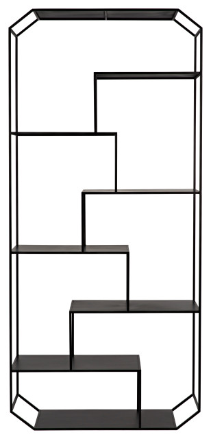 Marquise Bookcase, Black Metal