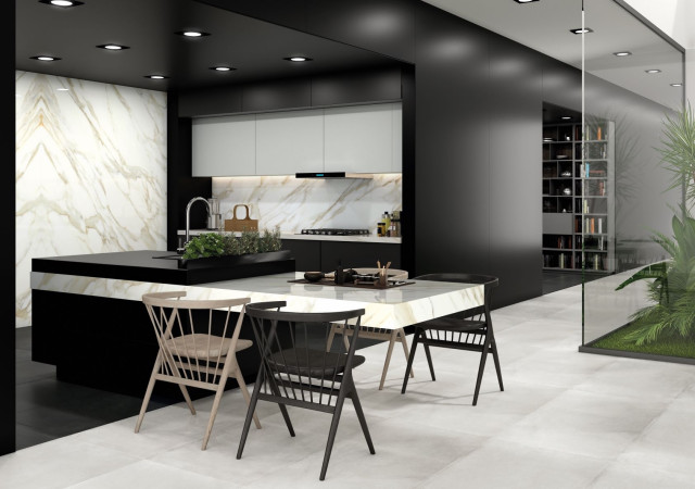TRENDY PORCELAIN 12MM PORCELAIN SLABS contemporary-kitchen