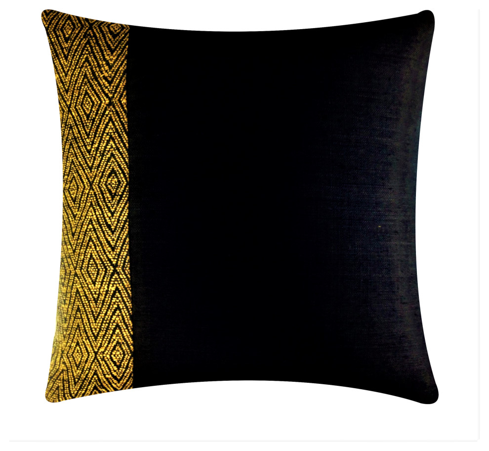 Nairobi Tribal Band Throw Pillow, 18" x 18" Contemporary Decorative