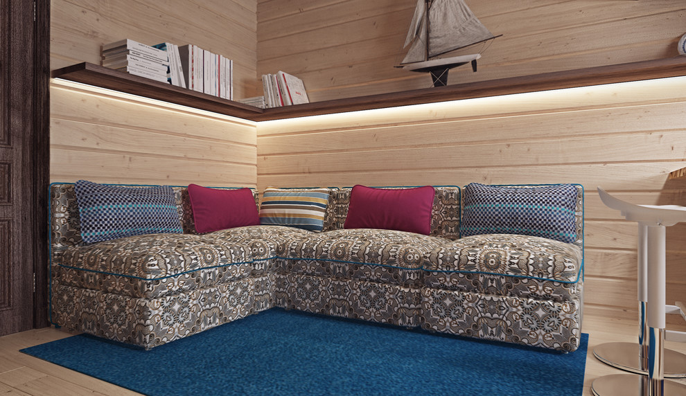 Кухня - гостинная в банном домике