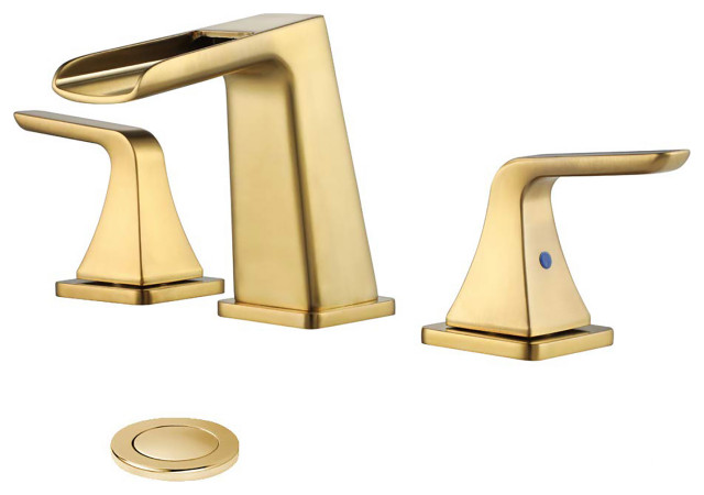 milly waterfall widespread bathroom sink faucet