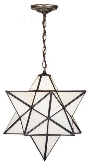 Meyda Tiffany Moravian Star 24" Modern / Contemporary Outdoor Pendant Light X-4