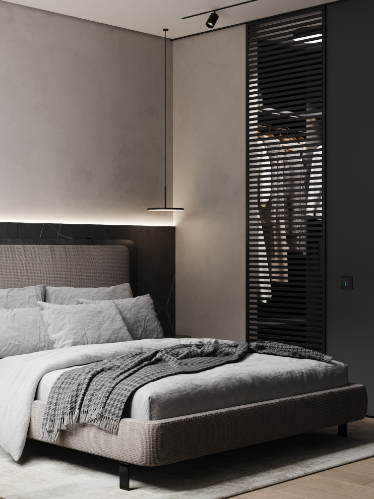 Брутальный современный интерьер, ЖК Румянцево Парк